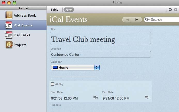 ical Events and ical Tasks Libraries ical is a convenient application for keeping track of your events and tasks.