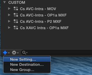 Creating a XAVC Intra OP1a