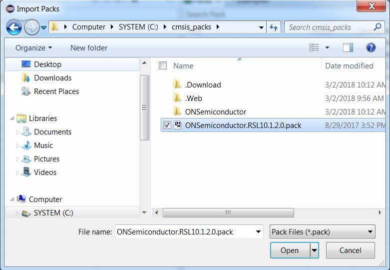 folder. 6. After installation, click on the Reload Packs icon (see Figure 5) to update your list of installed packs. Figure 5. Reload Packs Icon 7.