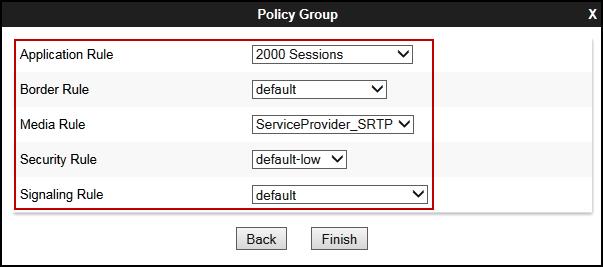 7.12.2. End Point Policy Group Service Provider To create an End Point Policy Group for the Service Provider, select End Point Policy Groups under the Domain Policies menu and select Add (not shown).