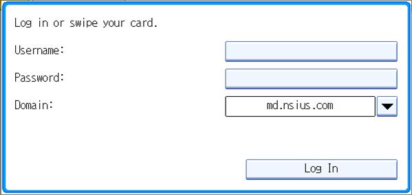 Figure 7: Manual ID entry disabled Since the Card Swipe Login is always available, there is no need to switch to it and it cannot
