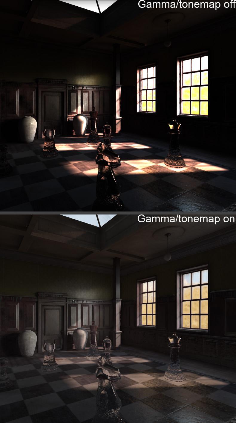 Tonemapping Important for getting rid of overly bright or dark spots Generally simulates how the eye or film