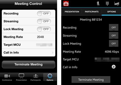 Terminating a Videoconference About this task As a registered user, you can take on moderator functions and terminate the videoconference by disconnecting all the participants.