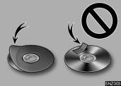 discs NOTICE To prevent damage to the player or