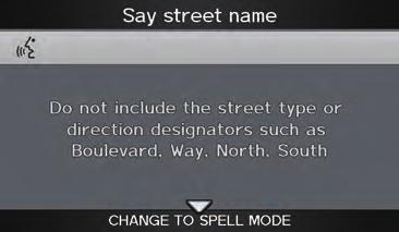Entering a Destination Select DESTINATION MAP and use the Interface Dial to select an icon, approximate area, or street you wish to choose as your destination.