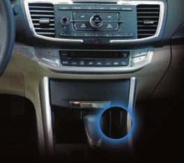 audio system. 1. Connect the ipod cable or USB flash drive to the USB port in the front console (see opposite page). 2.