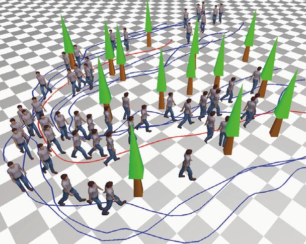 However, to make an intended crowd animation, a lot of agent model parameters have to be tuned through trial and error.