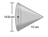 Find the surface area of the cone.