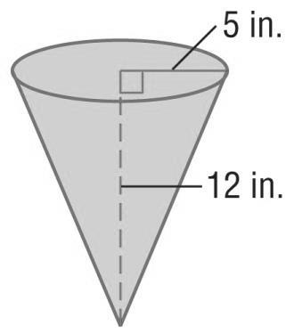 Example 3: Find the volume of the oblique cone.