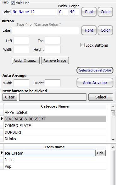 a. How to add/delete menu item buttons First of all, you must put right menu items into right categories.