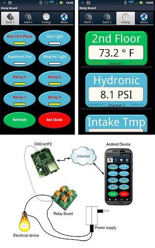 11.3. Android Software by iswitch, LLC The featured Android application is offered to extend control of the DAEnetIP2 controller and relay board to your Android phone.