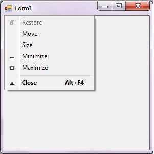 Visual Studio creates a default form for you when you create a Windows Forms Application.