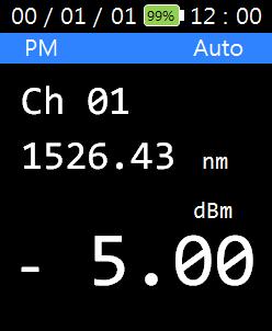 PM Auto Mode PM Manual Mode: Use this operation mode to manually select and display real time power values