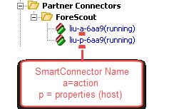 p = properties - <your prefix>-p-xxxx - From CounterACT, host properties, asset data and automated compliance messages are sent through the Properties (p) SmartConnector and then to the ArcSight