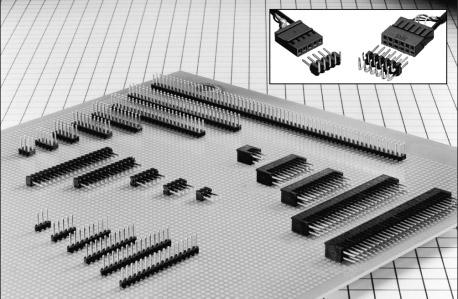 2.54mm pitch double row connectors A1 Series are aligned in the longitudinal direction on the 2.54mm mesh board, so that no idle space can occur.