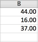 When you are finished, your column A should look like the following: Step 2 Into Column B of your worksheet put your values of your second, quantitative, variable.