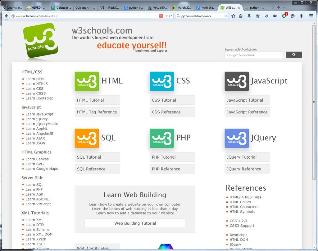 HTML in 5 minutes http://www.w3schools.
