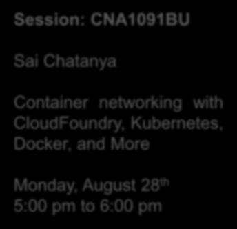 Monday, August 28 th 1:00 pm to 2:00 pm Kubernetes Networking with NSX-T Session: NET1522BU Yasen Simeonov and Yves Fauser A deep dive into