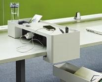 worksurface. C9102 MOBILE CADDY is a smart storage on castors offering a place to stow personal items.