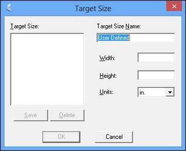 The marquee is automatically proportioned for your custom scan size. 6.