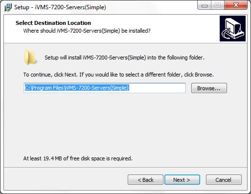 2. Enter the Setup Wizard, and click Next to start the installation. Figure 3. 12 Open Servers Setup Wizard 2. Choose the destination folder where the servers are to be installed.