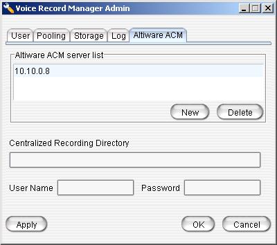Adding Servers To add a new MAXCS ACC/ACM server, do the following: Add servers at the AltiServ system 1.