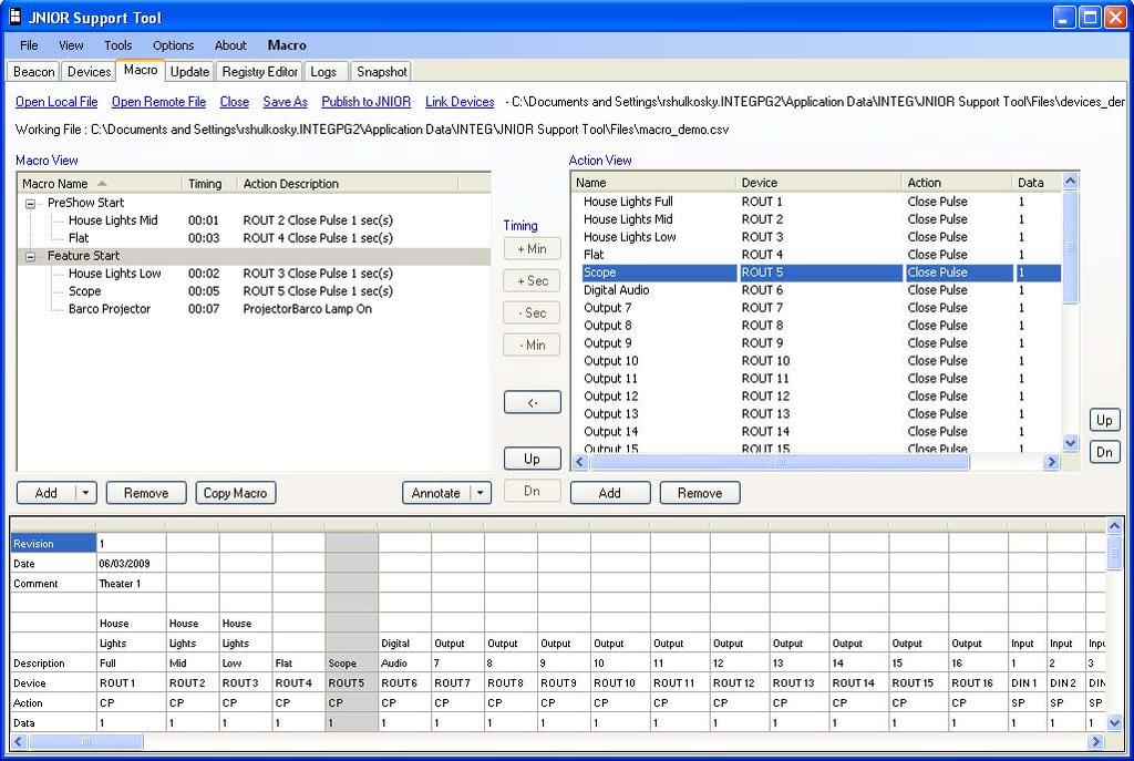 3.5 Using the JNIOR Support Tool The JNIOR Support Tool is shown in the screen shot below. Please refer to the JNIOR Support Tool Manual for additional details on how to use the tool.