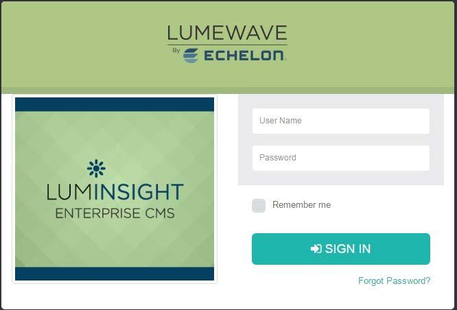 Getting Started To access the LumInsight CMS Web portal, there are separate instructions for Enterprise and Cloud software.