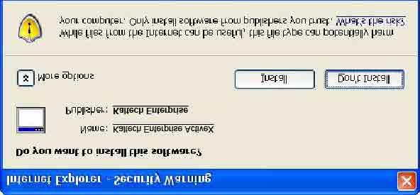 page, click Yes to download ActiveX.