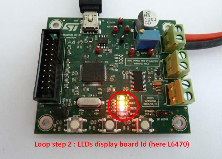 General description In the second step, only the LEDs which correspond to the board ID are switched on all at the same time.