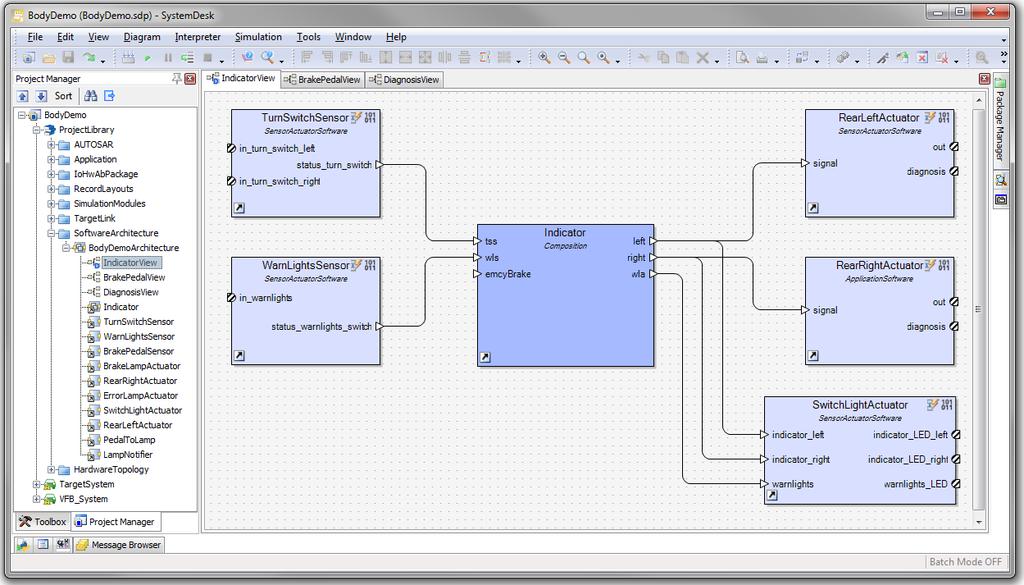 SystemDesk at a Glance Modeling tool for AUTOSAR software and system architectures Support of multiple versions of AUTOSAR standard, including most current versions Integration of software