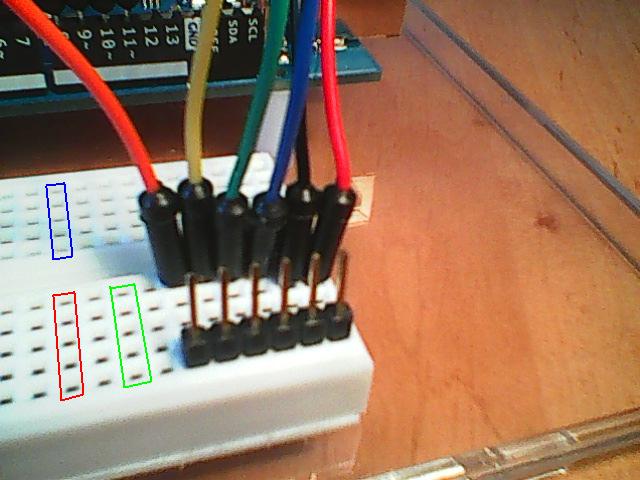 As visualization output, the serial interface will be used (allows to monitor the output of the Arduino board on the PC).