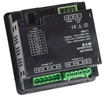 5.7 Memshield 3 MCCB panelboards and associated devices Plug-in outgoing metering When configuring panelboard outgoing metering, simply identify panelboard and number of outgoing breaker type, then