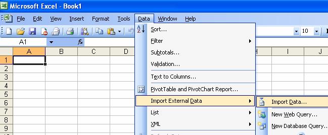 Import records to to spreadsheet Excel EXCEL