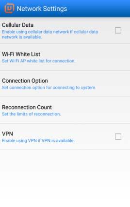 2.4.3 Network Settings Before log-in, the user first can set various functions required for network connection. After login, the user can change them in Settings>System Settings.