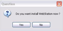 3- Installing the SmartLink and the EntraPass WebStation (continued) Installing the EntraPass WebStation 14. During the SmartLink installation process, a question dialog will display. 15.