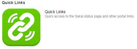 QUICK LINKS Select the Quick Links option on the homepage to view our links: Note
