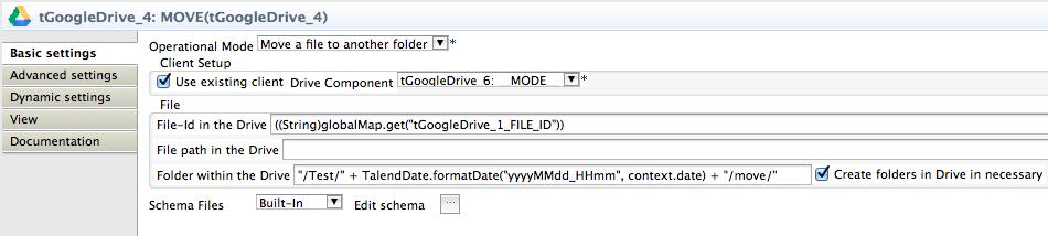 Operational Mode: Move a file (MOVE): In this mode the file will be moved from the current folder(s) to another folder. It is important to know a file can be located in different folders similar.