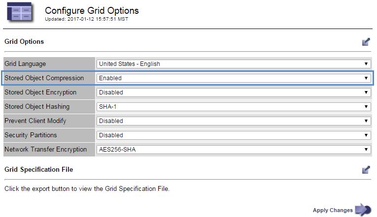 122 StorageGRID Webscale 10.4 Administrator Guide Note: If you change this setting, it may take a short period of time for the new setting to be applied.