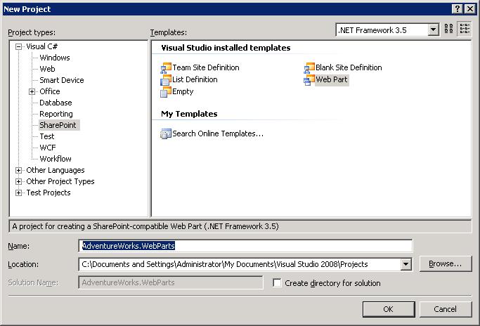 Exercise 2 Development Tools and Web Part Solution Scenario In this exercise, you will deploy a web part using the Visual Studio extensions for Windows SharePoint Services (VSeWSS) v1.