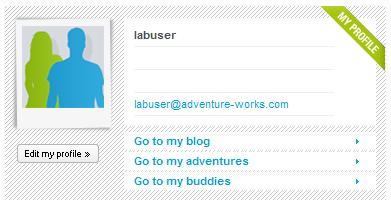 Note: Notice the homepage now displays a personalized profile view in place of the login box. 3.