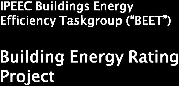 energy efficiency of buildings in IPEEC member economies through multilateral