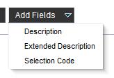 63 Add Fields to Advanced Search Add Extended Description to the search criteria if so desired.