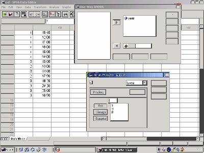 SPSS Commands Analyze Compare means One-way ANOVA Yield button