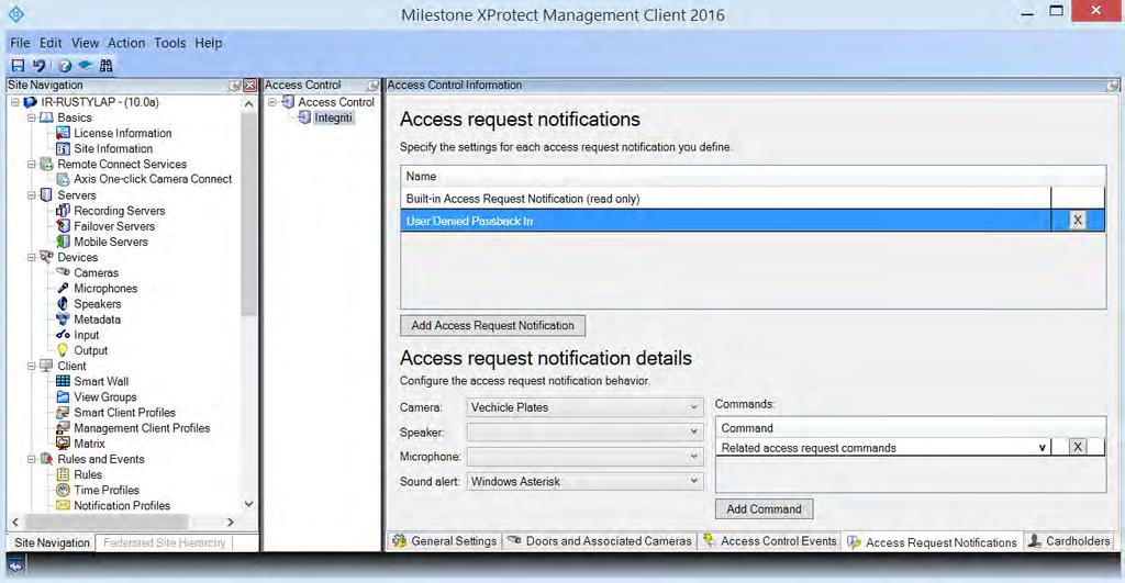 Access Request Notifications Access Request Notifications work as a fly-in or pop-up that appears over the top of the operator s workspace.