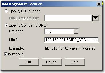 Figure 4. Specify SDF Location The SDF Locations window appears (Figure 5).