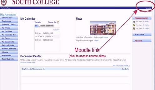 If you have forgotten your password, click the Forgot you password link, enter your South College email and your