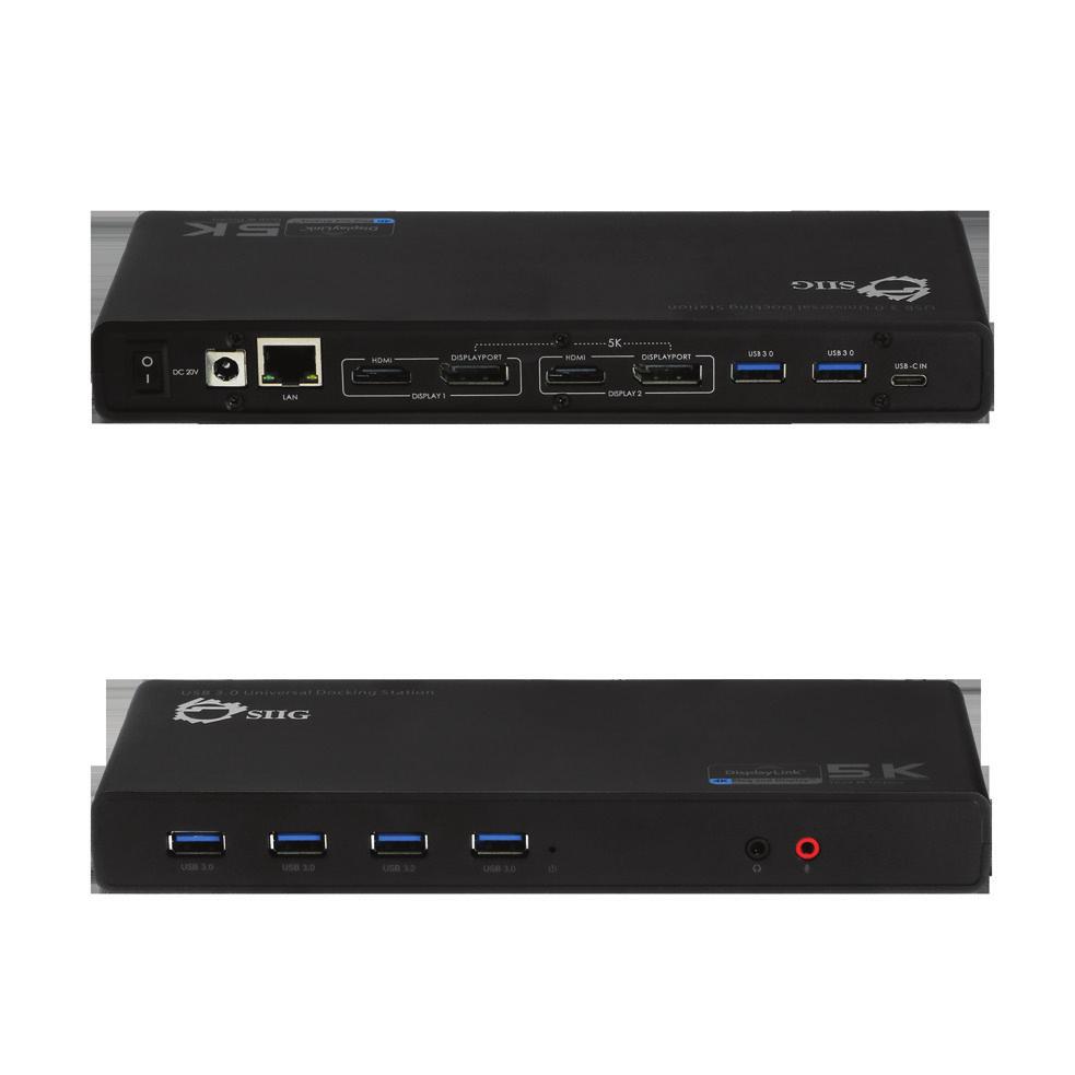 connected laptop or connected devices. All powered by DisplayLink technology.