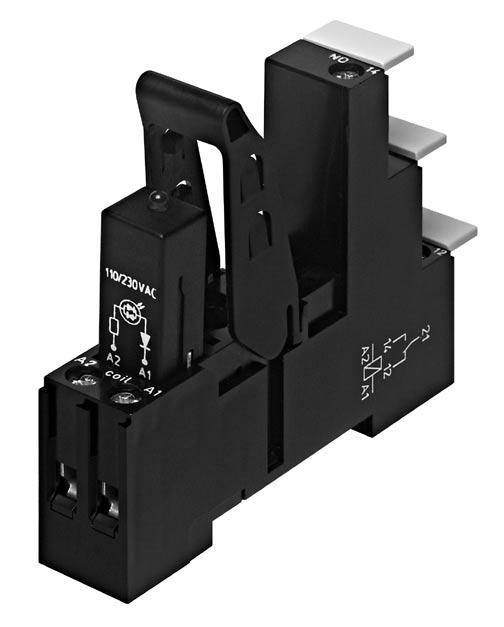 Accessories Industrial Power Relay RT / RP / SR2 and similar design: pinnings 3.5mm / 5mm; relay heights 15.7 / 25.