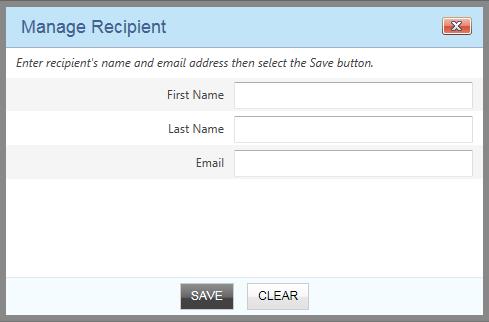 Figure 4-16: Add Recipient 4.5.3. Managing Alerts You can opt to receive e-mail alerts whenever certain content on the Idaho Molina Medicaid website is added, removed, or changed.